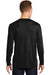 Sport-Tek ST450LS Mens Competitor Moisture Wicking Long Sleeve Crewneck T-Shirt Black Back