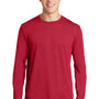 Sport-Tek Mens Competitor Moisture Wicking Long Sleeve Crewneck T-Shirt - Deep Red