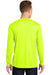 Sport-Tek ST450LS Mens Competitor Moisture Wicking Long Sleeve Crewneck T-Shirt Neon Yellow Back