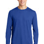 Sport-Tek Mens Competitor Moisture Wicking Long Sleeve Crewneck T-Shirt - True Royal Blue