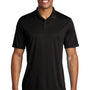 Sport-Tek Mens Competitor Moisture Wicking Short Sleeve Polo Shirt - Black