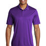 Sport-Tek Mens Competitor Moisture Wicking Short Sleeve Polo Shirt - Purple