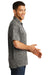 Sport-Tek ST590 Mens Electric Heather Moisture Wicking Short Sleeve Polo Shirt Black Side