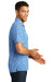 Sport-Tek ST590 Mens Electric Heather Moisture Wicking Short Sleeve Polo Shirt Royal Blue Side