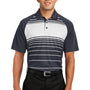 Sport-Tek Mens Dry Zone Moisture Wicking Short Sleeve Polo Shirt - Black/Grey/White - Closeout
