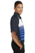 Sport-Tek ST600 Mens Dry Zone Moisture Wicking Short Sleeve Polo Shirt Royal Blue/Grey/White Side