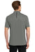 Sport-Tek ST620 Mens Tough Moisture Wicking Short Sleeve Polo Shirt Dark Grey/Black Back