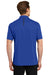 Sport-Tek ST620 Mens Tough Moisture Wicking Short Sleeve Polo Shirt Royal Blue/Black Back