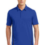 Sport-Tek Mens Tough Moisture Wicking Short Sleeve Polo Shirt - True Royal Blue/Black - Closeout