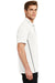 Sport-Tek ST620 Mens Tough Moisture Wicking Short Sleeve Polo Shirt White/Heather Grey Side