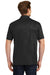 Sport-Tek ST630 Mens Tough Moisture Wicking Short Sleeve Polo Shirt Black Back