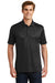 Sport-Tek ST630 Mens Tough Moisture Wicking Short Sleeve Polo Shirt Black Front