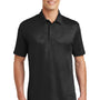 Sport-Tek Mens Tough Moisture Wicking Short Sleeve Polo Shirt - Black