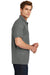 Sport-Tek ST630 Mens Tough Moisture Wicking Short Sleeve Polo Shirt Dark Grey Side