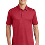 Sport-Tek Mens Tough Moisture Wicking Short Sleeve Polo Shirt - Deep Red - Closeout