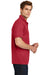 Sport-Tek ST630 Mens Tough Moisture Wicking Short Sleeve Polo Shirt Red Side