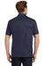 Sport-Tek ST630 Mens Tough Moisture Wicking Short Sleeve Polo Shirt Navy Blue Back