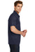 Sport-Tek ST630 Mens Tough Moisture Wicking Short Sleeve Polo Shirt Navy Blue Side