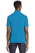 Sport-Tek ST640 Mens RacerMesh Moisture Wicking Short Sleeve Polo Shirt Pond Blue Back