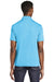 Sport-Tek ST640 Mens RacerMesh Moisture Wicking Short Sleeve Polo Shirt Heather Pond Blue Back