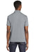Sport-Tek ST640 Mens RacerMesh Moisture Wicking Short Sleeve Polo Shirt Silver Grey Back