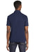Sport-Tek ST640 Mens RacerMesh Moisture Wicking Short Sleeve Polo Shirt Navy Blue Back