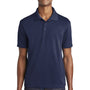 Sport-Tek Mens RacerMesh Moisture Wicking Short Sleeve Polo Shirt - True Navy Blue
