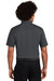 Sport-Tek ST640P Mens RacerMesh Moisture Wicking Short Sleeve Polo Shirt w/ Pocket Graphite Grey Back