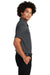 Sport-Tek ST640P Mens RacerMesh Moisture Wicking Short Sleeve Polo Shirt w/ Pocket Graphite Grey Side