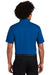 Sport-Tek ST640P Mens RacerMesh Moisture Wicking Short Sleeve Polo Shirt w/ Pocket Royal Blue Back