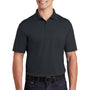 Sport-Tek Mens Sport-Wick Moisture Wicking Short Sleeve Polo Shirt w/ Pocket - Iron Grey