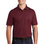 Sport-Tek Mens Sport-Wick Moisture Wicking Short Sleeve Polo Shirt w/ Pocket - Maroon