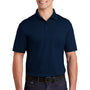 Sport-Tek Mens Sport-Wick Moisture Wicking Short Sleeve Polo Shirt w/ Pocket - True Navy Blue