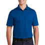 Sport-Tek Mens Sport-Wick Moisture Wicking Short Sleeve Polo Shirt w/ Pocket - True Royal Blue