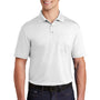 Sport-Tek Mens Sport-Wick Moisture Wicking Short Sleeve Polo Shirt w/ Pocket - White