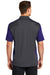 Sport-Tek ST652 Mens Sport-Wick Moisture Wicking Short Sleeve Polo Shirt Iron Grey/Purple Back