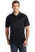 Sport-Tek ST653 Mens Sport-Wick Moisture Wicking Short Sleeve Polo Shirt Black/Grey Front