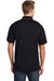Sport-Tek ST653 Mens Sport-Wick Moisture Wicking Short Sleeve Polo Shirt Black/Red Back