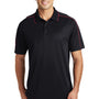 Sport-Tek Mens Sport-Wick Moisture Wicking Short Sleeve Polo Shirt - Black/True Red