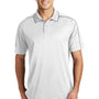 Sport-Tek Mens Sport-Wick Moisture Wicking Short Sleeve Polo Shirt - White/Iron Grey