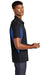 Sport-Tek ST655 Mens Sport-Wick Moisture Wicking Short Sleeve Polo Shirt Black/Royal Blue Side