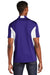 Sport-Tek ST655 Mens Sport-Wick Moisture Wicking Short Sleeve Polo Shirt Purple Back