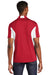 Sport-Tek ST655 Mens Sport-Wick Moisture Wicking Short Sleeve Polo Shirt Red Back