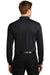 Sport-Tek ST657 Mens Sport-Wick Moisture Wicking Long Sleeve Polo Shirt Black Back