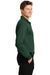 Sport-Tek ST657 Mens Sport-Wick Moisture Wicking Long Sleeve Polo Shirt Forest Green Side