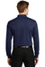 Sport-Tek ST657 Mens Sport-Wick Moisture Wicking Long Sleeve Polo Shirt Navy Blue Back