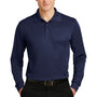 Sport-Tek Mens Sport-Wick Moisture Wicking Long Sleeve Polo Shirt - True Navy Blue