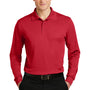 Sport-Tek Mens Sport-Wick Moisture Wicking Long Sleeve Polo Shirt - True Red