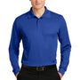 Sport-Tek Mens Sport-Wick Moisture Wicking Long Sleeve Polo Shirt - True Royal Blue