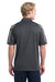 Sport-Tek ST658 Mens Sport-Wick Moisture Wicking Short Sleeve Polo Shirt Iron Grey/White/Black Back